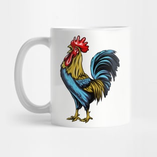 Rooster Body illustration Mug